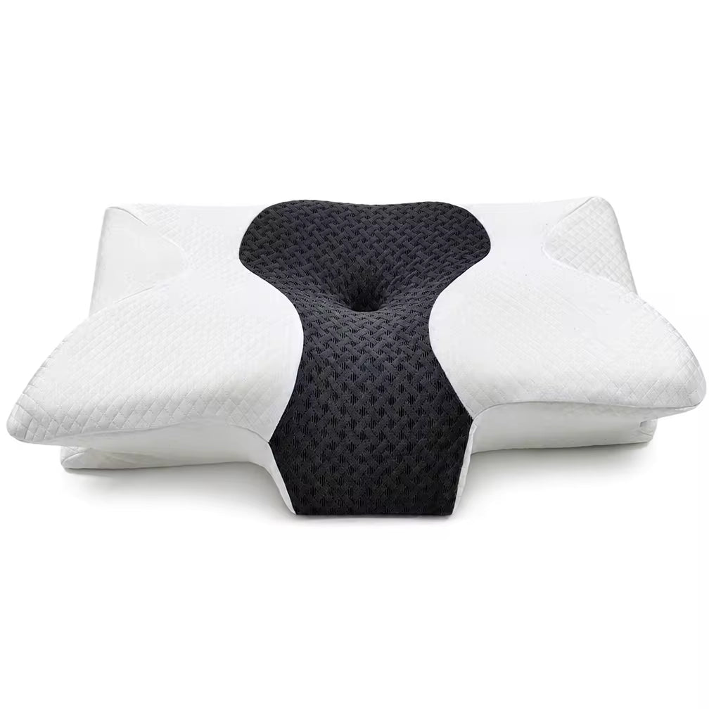 Ergonomic Memory Foam Neck Support Pillow - Modern Butterfly Design with Custom Logo Options for Wholesale Bulk OEM